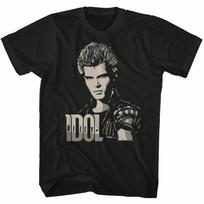 Billy Idol 2 Tone Billy Black Adult T-Shirt XL