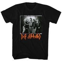 Def Leppard World Tour Photo Black Adult T-Shirt XL