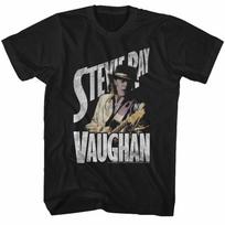 Stevie Ray Vaughan Ol' Steve Black Adult T-Shirt XL
