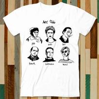 Art Club Van Gogh Frida Kahlo Salvador Dali T Shirt Adult Unisex Men Women Retro Design Tee Vintage Top A4927 M