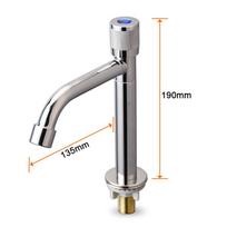 Easy Installation Cold Basin Tap Stainless Steel Faucet S Silver