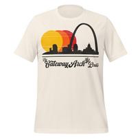 St. Louis Gateway Arch T-Shirt, Retro Style (Unisex S-XXL) 3XL
