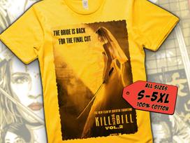 Kill Bill V23 T-Shirt Vintage YELLOW T-Shirt DTG Digital Print Sizes S M L XL 2XL 3XL 4XL 5XL L