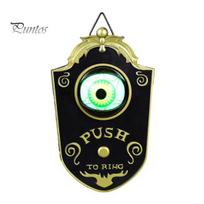 Eye-catching Halloween Decor One Eyed Doorbell Decor, Electric Sound & Light Eyeball Bell for Entrance Decoration Bar Haunted House, Spooky Prank Prop juoda