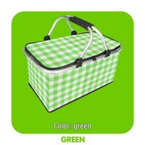 Large Capacity Portable Picnic Basket Cooler Bag with Aluminum Foil for Outdoor Camping Standard