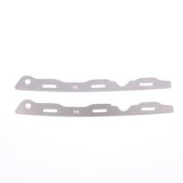 2Pcs Metal Plate Buckle Set for Front Bumper 2012 2016 Civic 9th Gen Durable and Corrosion Resistant Onesize