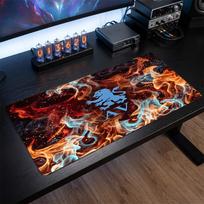 Aston Villa Football Print Large Mouse Pad, Anti-Slip Extended Gaming Desk Mat for Office Home 30cmx60cm（11.8x23.6inch）