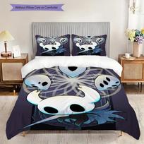 Fantasy Realm Hollow Knight Three-piece set (1 * duvet cover + 2 * pillowcase, without core) 2D Flat Christmas birthday gift Bedding set 135x200cm