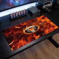 Hull City Football Print Large Mouse Pad, Anti-Slip Extended Gaming Desk Mat for Office Home 30cmx60cm（11.8x23.6inch）