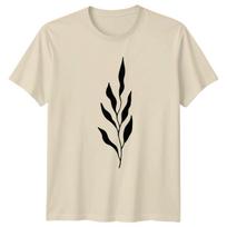 Simple Botanical Aesthetic T-Shirt Seaweed Kelp Nature Art Christmas Gift M