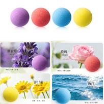 Essential Oil Bath Bombs – 4-Pack Scented Bubbles for Home & Travel One Size