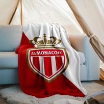 1PC Monaco Football club Printed Soft Flannel Blanket Throw for Adult Bedroom Living Room Sofa Camping Travel Fan gifts Christmas Gifts 75x90cm