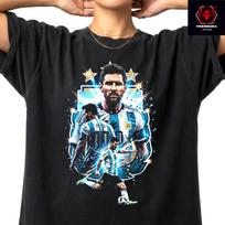 Lionel Messi World Cup Argentina Football Legends Unisex Premium T-Shirt XL