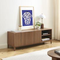 Meuble TV ORCA effet noyer 140 cm - Bois