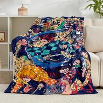 1PC Vibrant Anime Characters Flannel Blanket Gift, Suitable for Both Men And Women, Soft Ideal for Beds And Sofa, Birthday Or Christmas Gift 75x90cm
