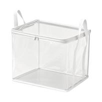 Transparent Underwear Storage Large Capacity Clear Handbag Foldable Book Storage Box  Bedroom 2pcs balta