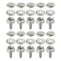 10 rinkinių/krepšelio užsegimo užsegimas daugkartinio naudojimo rūdims atsparus metalinis 15 mm smeigės, sunkiasvoris presas