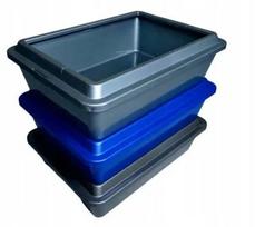 SUM-PLAST atvira katės kraiko dėžė vidutinė 42 cm x 30 cm x 12 cm