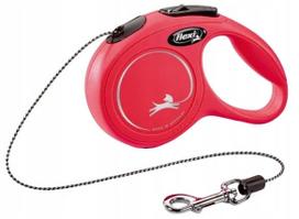 Automatinis šunų pavadėlis Flexi New Classic, XS dydis, raudonas, 3 m