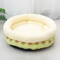 Pet Litter Cat Stepping Milk Litter High Windproof Kitten Litter Teddy Dog Sleeping Litter Round Height Thick Universal Litter Mat Green Teddy