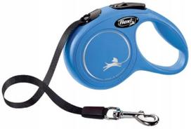 Automatinis šunų pavadėlis Flexi New Classic, juostinis XS, mėlynas, 3 m