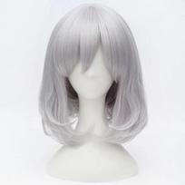 Aukštos Kokybės Howl Sophie Hatter Cosplay Perukas Trumpas Sidabriškai Baltas Bobas Karščiui Atsparus Sintetinių Plaukų Perukai + Peruko Kepurėlė One Size