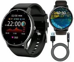 Išmanusis laikrodis, juodas, Bluetooth, sportui