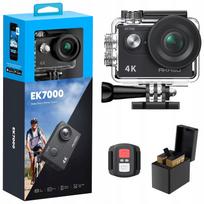 Veiksmo kamera AKASO 4K, 20MP, WiFi, 170° kampas, povandeninė, LCD, nuotolinio valdymo pultas, 2x1050mAh baterijos