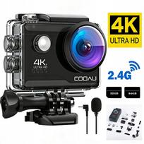 Sportinė veiksmo kamera 4K 60FPS, 20MP, atspari vandeniui, su atminties kortele