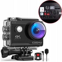 Veiksmo kamera 4K UHD, WiFi, atspari vandeniui iki 40 m, juoda