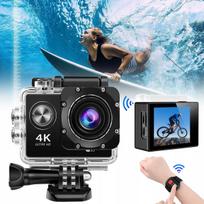 Veiksmo kamera 4K, Full HD, WiFi, atspari vandeniui, su priedais
