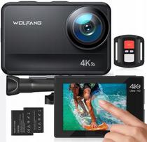 Veiksmo kamera WOLFANG GA400 4K, 20 MP, WiFi, 60 kadrų/s, 40 m atspari vandeniui, EIS, lietimui jautrus ekranas, mikrofonas