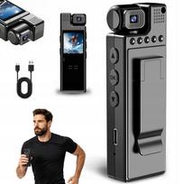 Nešiojama kamera 1080P, 180° platus kampas, 1.3", 1200 mAh, judesio aptikimas