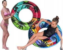 Pripučiamas paplūdimio ratas su laikikliais, didelis