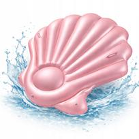 Pripučiamas čiužinys SHELL XXL, rožinis, 160 x 150 cm