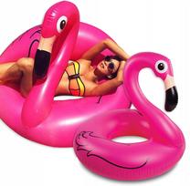 Pripučiamas rožinis plaukimo ratas „Flamingas“, 90 cm