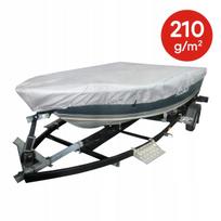 Žvejybinės valtės uždangalas 420–450 cm, atsparus UV, vandeniui, 210 g/m²