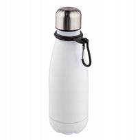 Nerūdijančio plieno gertuvė su karabinu, 350 ml, balta, Altom