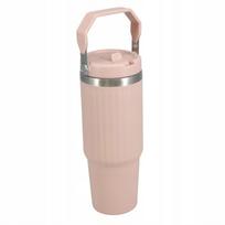 Termosas su rankena, 900 ml, rožinis, dviguba izoliacija