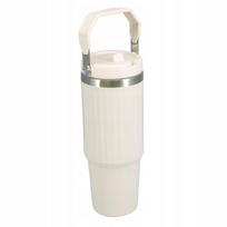 Termosas su rankena, 900 ml, dviguba izoliacija, baltas