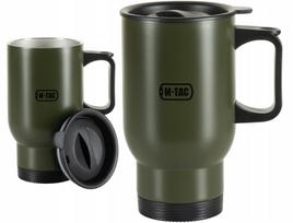 Termo puodelis M-Tac 450 ml su dangteliu, nerūdijančio plieno, alyvuogių spalvos