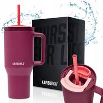 Terminis puodelis su šiaudeliu Kambukka Rio Tumbler 950 ml, su dėžute