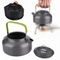 Turistinis virdulys su dangčiu 800 ml, kavai, griliui, stovyklavimui