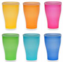 Pikniko puodeliai su plastikiniais dangteliais, 0,5 l, 6 vnt.
