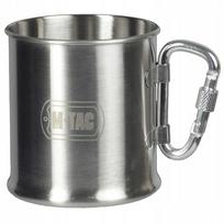 Nerūdijančio plieno termo puodelis M-Tac su karabinu, 250 ml, chromuotas