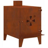 Lauko viryklė, 35x50x60 cm, Corten plienas