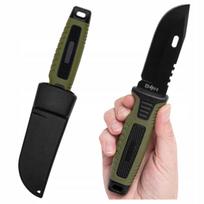 Kompaktiškas 440 plieno peilis su ergonomiška rankena ir dėklu