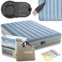 Pripučiamas dviems skirtas čiužinys su USB pompa Intex 64159