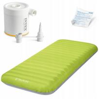 Pripučiamas čiužinys Intex 191x76x17 cm, žalias, su pompa, stovyklavimui