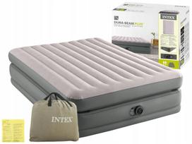 Pripučiamas veliūrinis dvigulė čiužinys su 230V pompa Intex